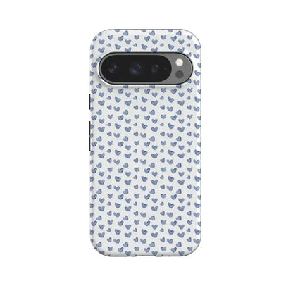 Lovebug | Blue Hearts Case Phone Case Casetry Essential + MagSafe® Google Pixel 10 Pro
