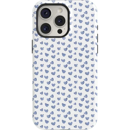 Lovebug | Blue Hearts Case Phone Case Casetry Essential + MagSafe® iPhone 15 Pro Max