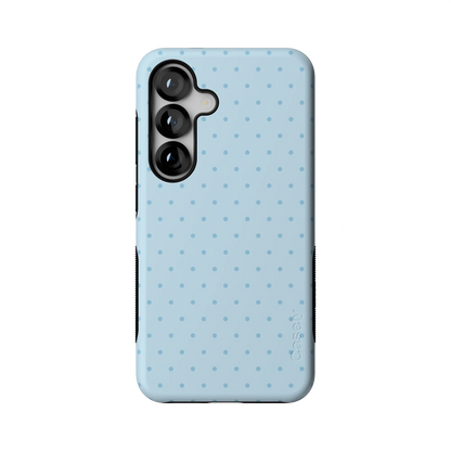 On the Dot | Blue Monochrome Polka Dot Case - Galaxy S25