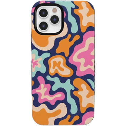 Midnight Color Splash | Abstract Retro Case iPhone Case get.casely Bold + MagSafe® iPhone 12 Pro Max