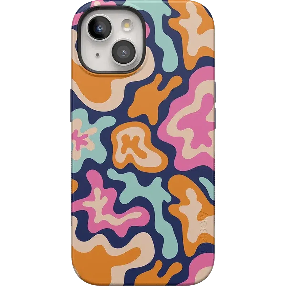 Midnight Color Splash | Abstract Retro Case iPhone Case get.casely Bold + MagSafe® iPhone 15