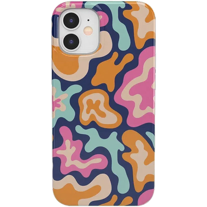 Midnight Color Splash | Abstract Retro Case iPhone Case get.casely Classic iPhone 12