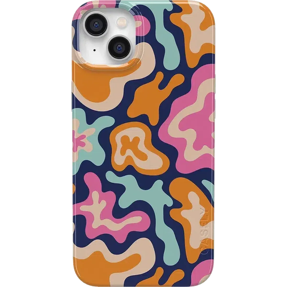 Midnight Color Splash | Abstract Retro Case iPhone Case get.casely Classic + MagSafe® iPhone 14 Plus