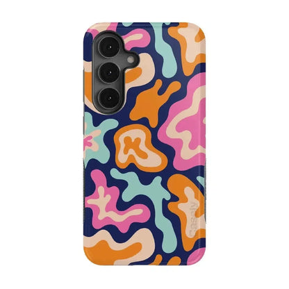 Midnight Color Splash | Abstract Retro Samsung Case Samsung Case Casetry Bold Flex + MagSafe® Galaxy S25
