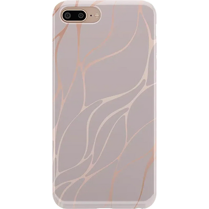 Midnight Ride | Pink and Gold Metallic Waves Case iPhone Case get.casely Classic iPhone 6/7/8 Plus