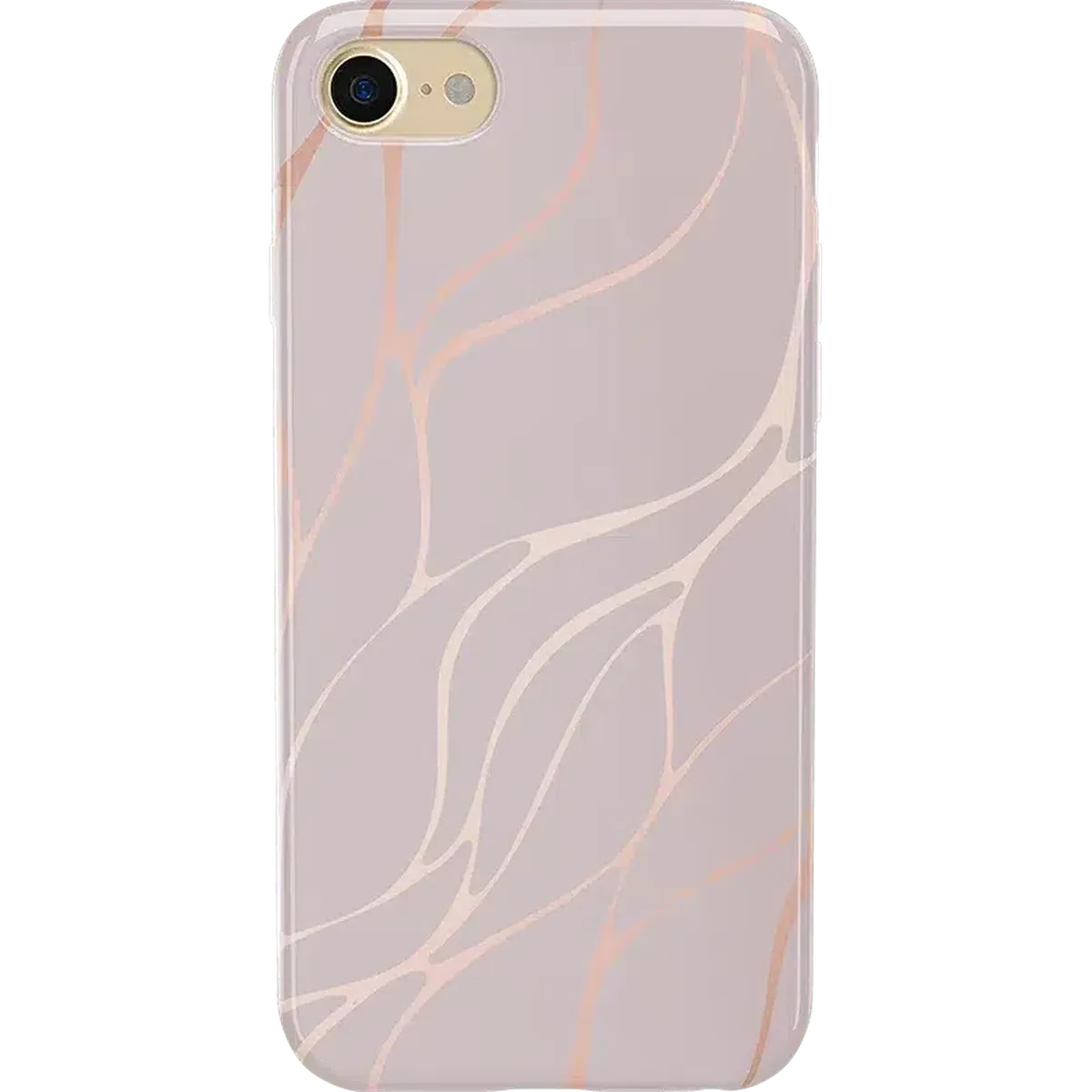 Midnight Ride | Pink and Gold Metallic Waves Case iPhone Case get.casely Classic iPhone 6/7/8
