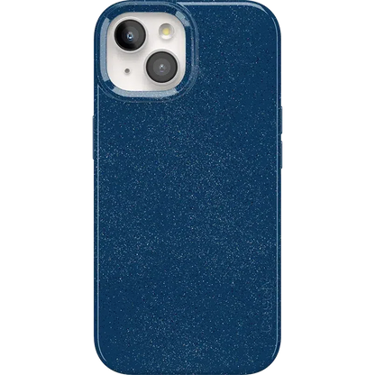 Midnight Sky | Navy Enchanted Shimmer Case iPhone Case get.casely Classic + MagSafe® iPhone 15 Plus