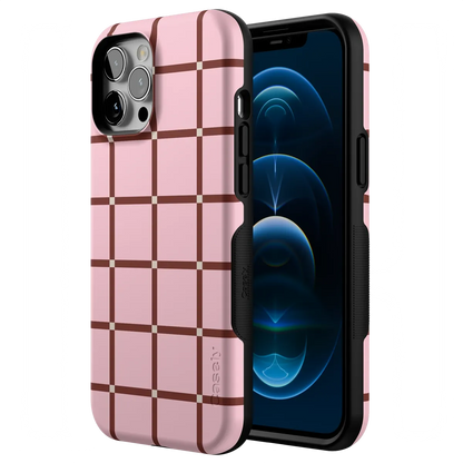 Uptown Gridlock | Pink Checkerboard Case
