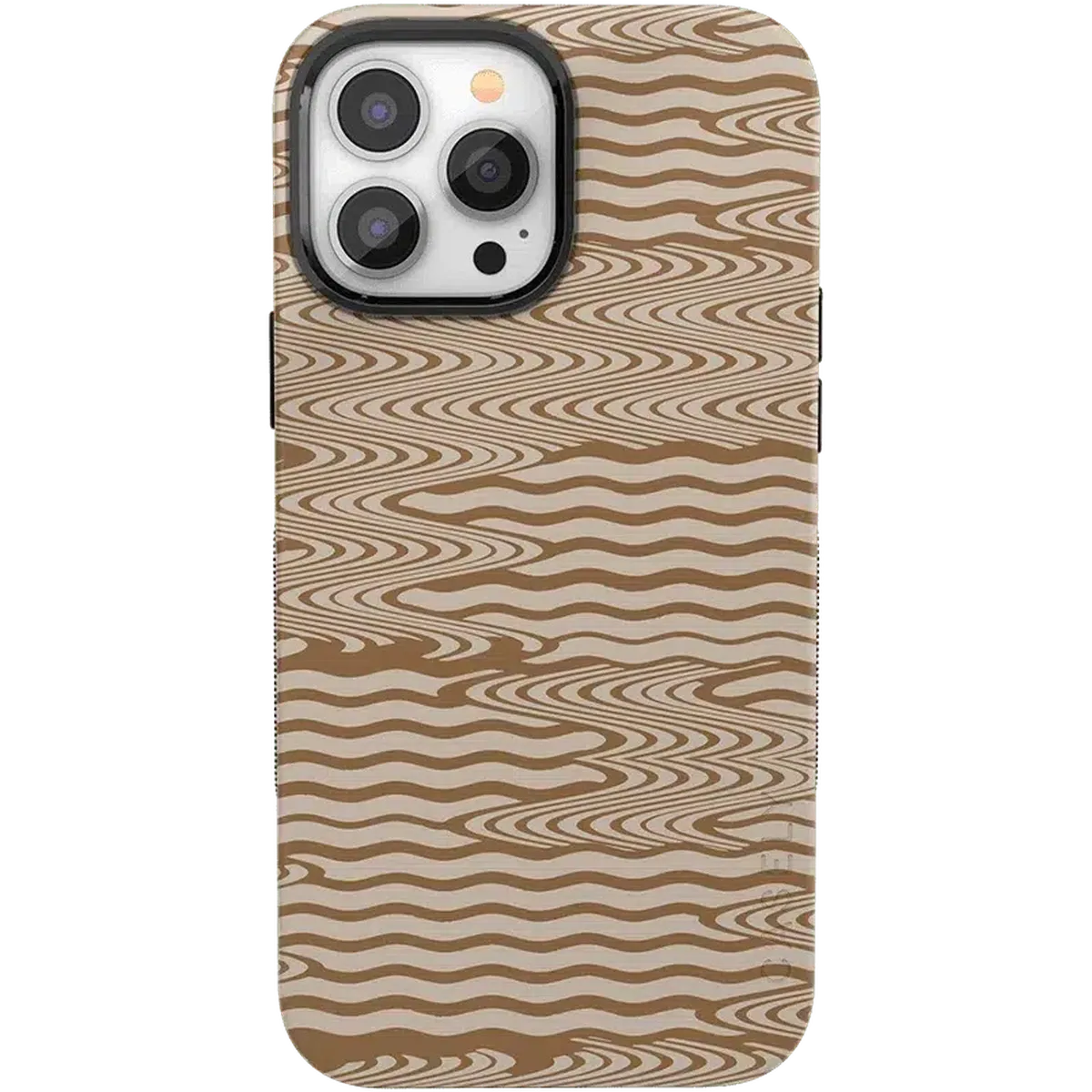 Mocha Ripple | Brown Waves Case iPhone Case get.casely Bold + MagSafe® iPhone 13 Pro Max