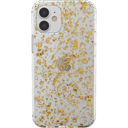Morning Sparkle | Rose and Gold Flaked Clear Case iPhone Case get.casely