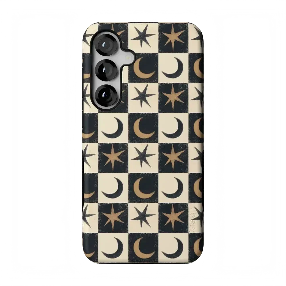 Mystic Moonstar | Black Celestial Case Phone Case get.casely Bold Flex + MagSafe® Galaxy S25 Plus