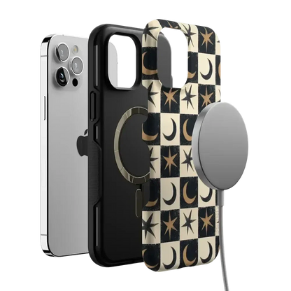 Mystic Moonstar | Black Celestial Case Phone Case get.casely