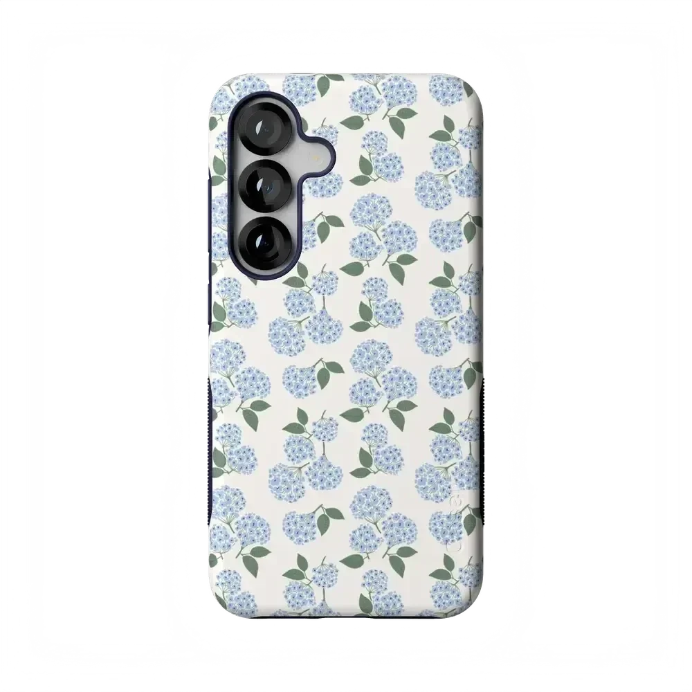 Nantucket Cottage | Blue Hydrangea Case iPhone Case get.casely Bold Flex + MagSafe® Galaxy S25