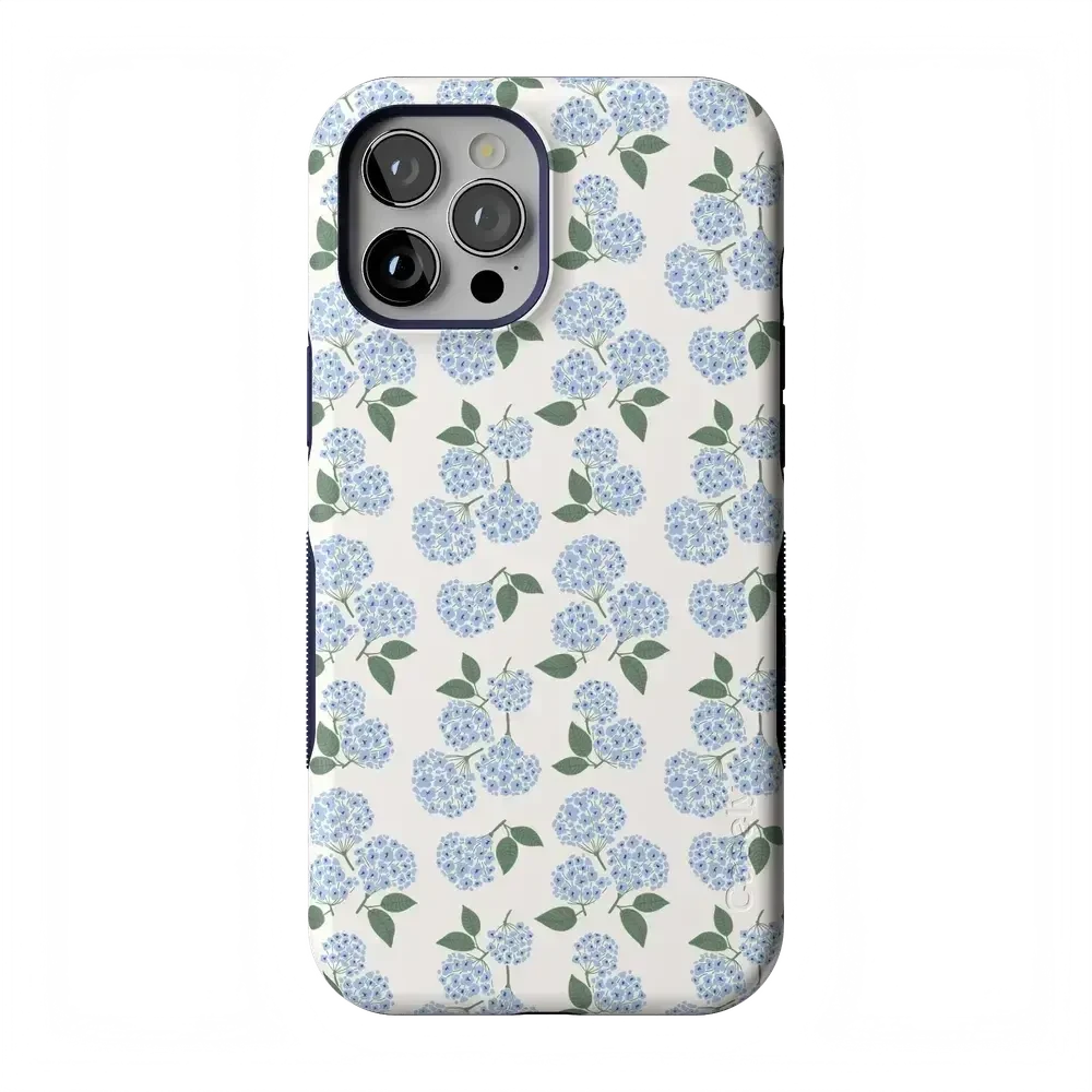 Nantucket Cottage | Blue Hydrangea Case iPhone Case get.casely Bold Flex + MagSafe® iPhone 12 Pro Max