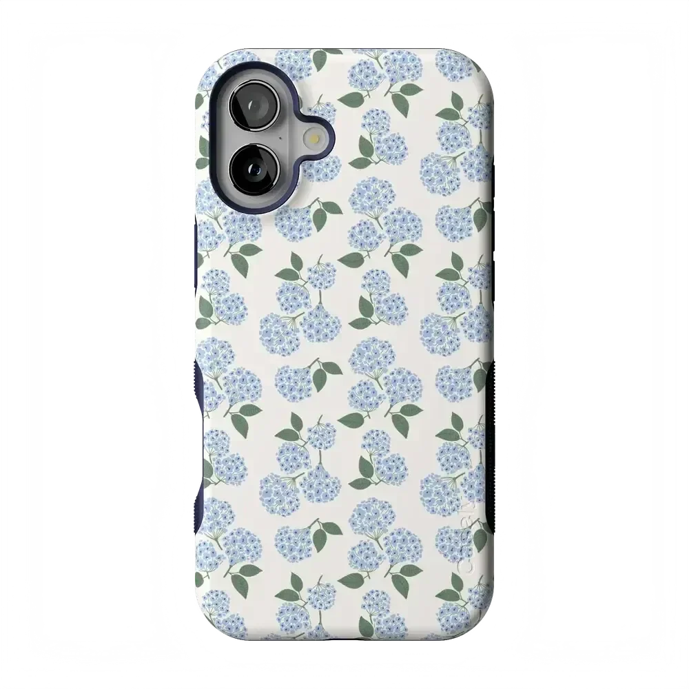 Nantucket Cottage | Blue Hydrangea Case iPhone Case get.casely Bold Flex + MagSafe® iPhone 17