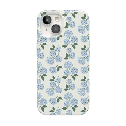 Nantucket Cottage | Blue Hydrangea Case iPhone Case get.casely Classic + MagSafe® iPhone 15