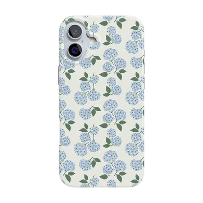 Nantucket Cottage | Blue Hydrangea Case iPhone Case get.casely Classic + MagSafe® iPhone 16
