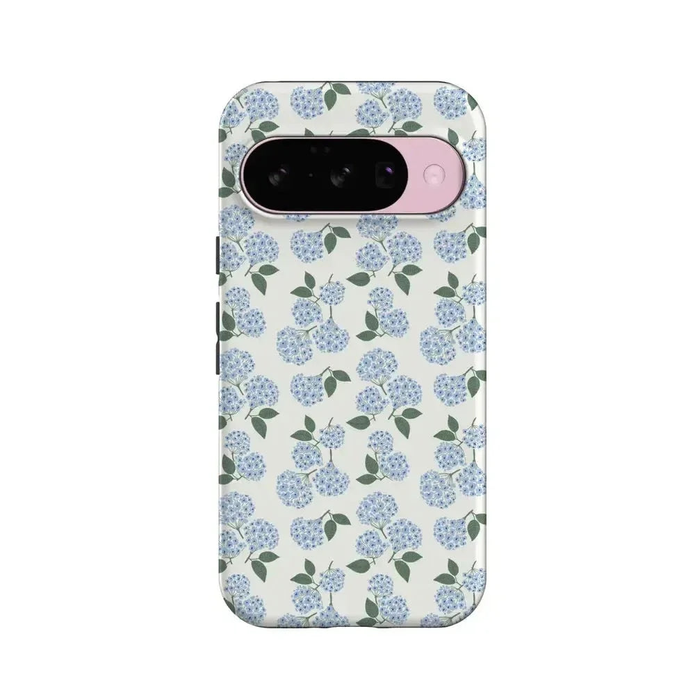 Nantucket Cottage | Blue Hydrangea Case iPhone Case get.casely Essential + MagSafe® Google Pixel 10