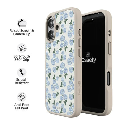 Nantucket Cottage | Blue Hydrangea Case iPhone Case get.casely