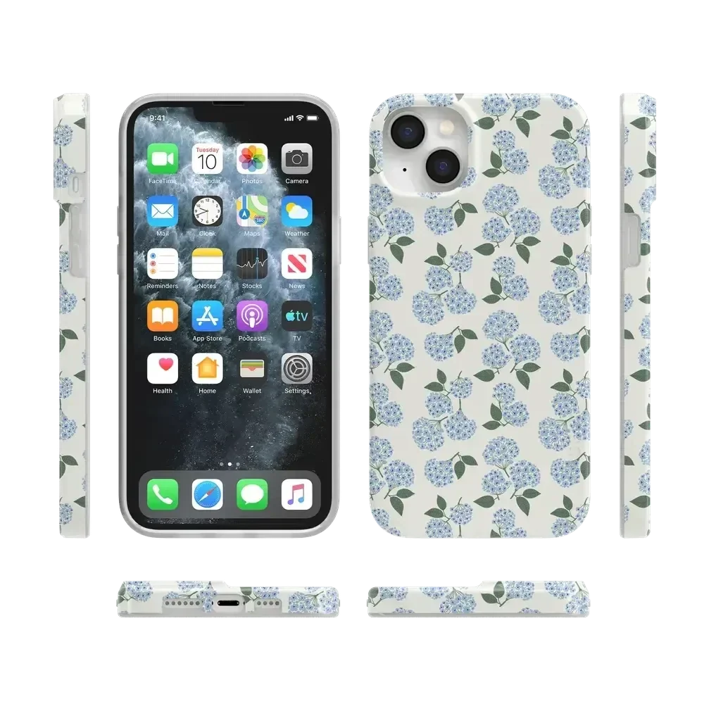 Nantucket Cottage | Blue Hydrangea Case iPhone Case get.casely