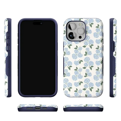 Nantucket Cottage | Blue Hydrangea Case iPhone Case get.casely