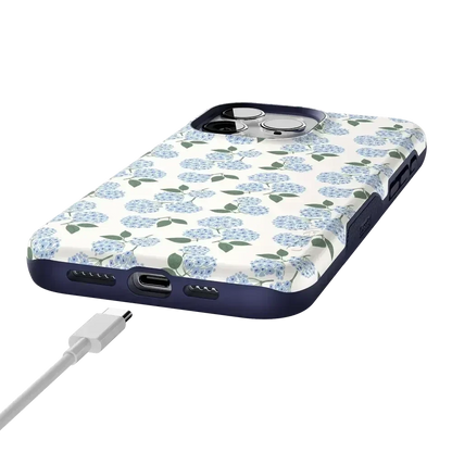 Nantucket Cottage | Blue Hydrangea Case iPhone Case get.casely
