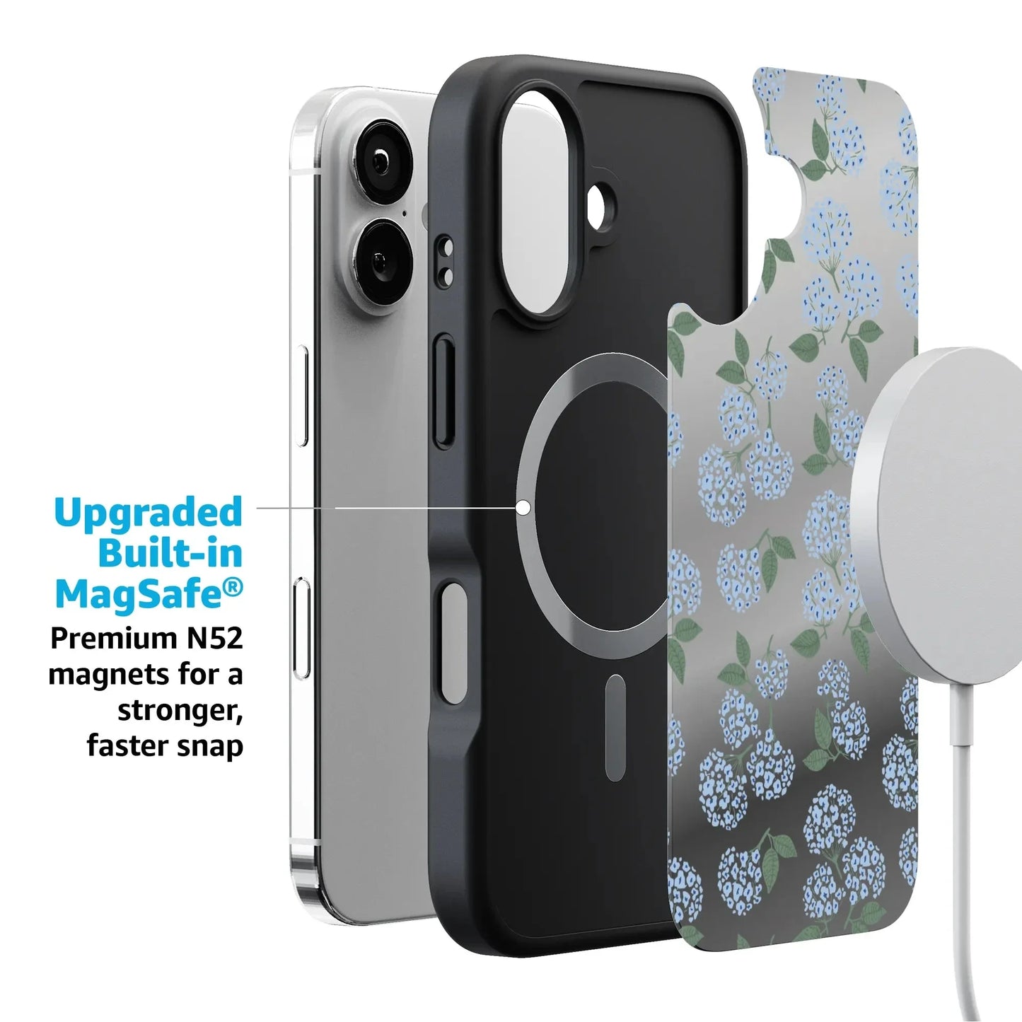 Nantucket Cottage | Blue Hydrangea Case iPhone Case get.casely