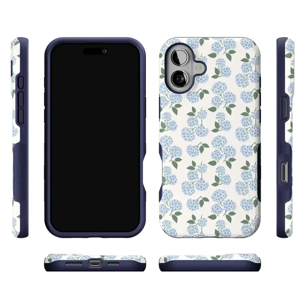 Nantucket Cottage | Blue Hydrangea Case iPhone Case get.casely