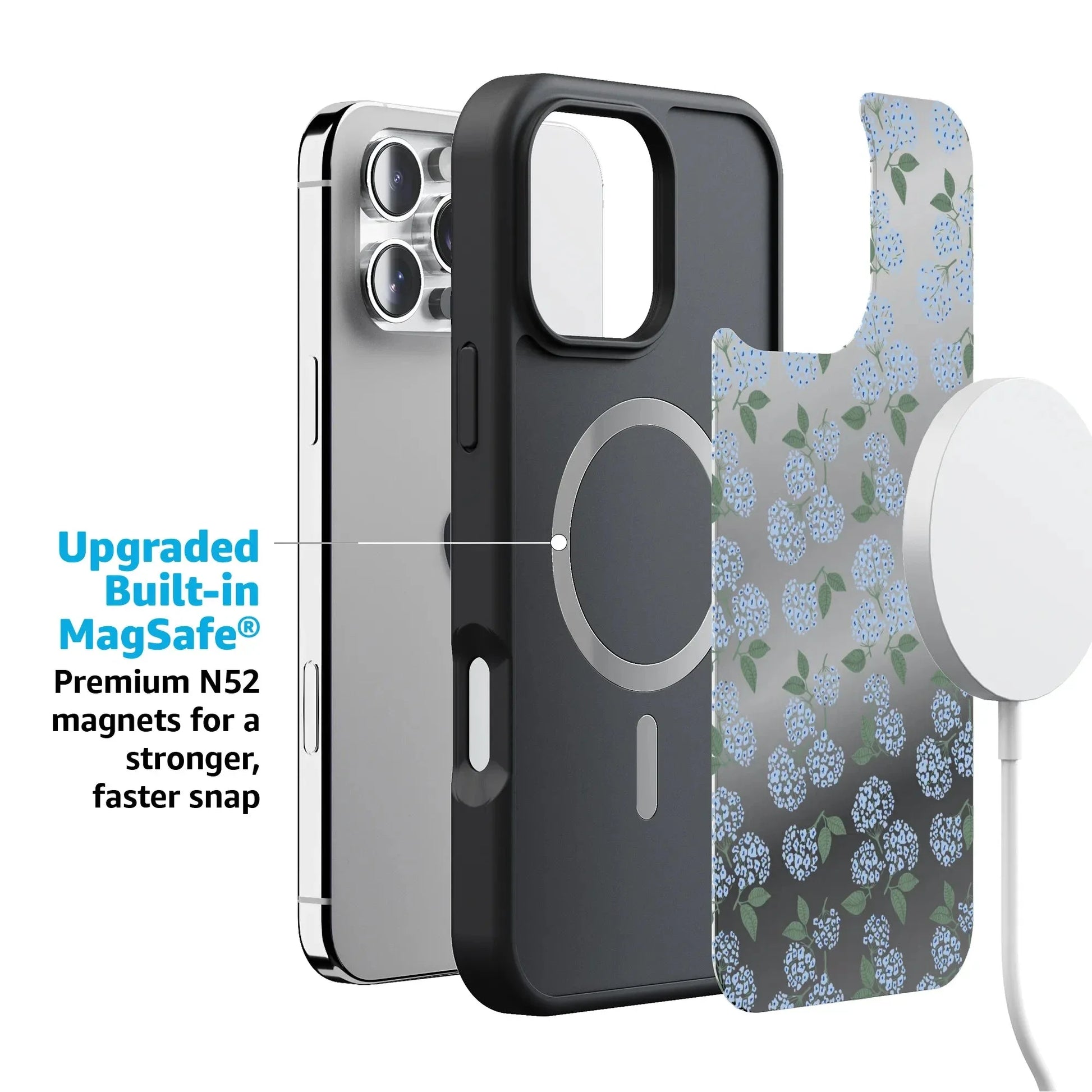 Nantucket Cottage | Blue Hydrangea Case iPhone Case get.casely