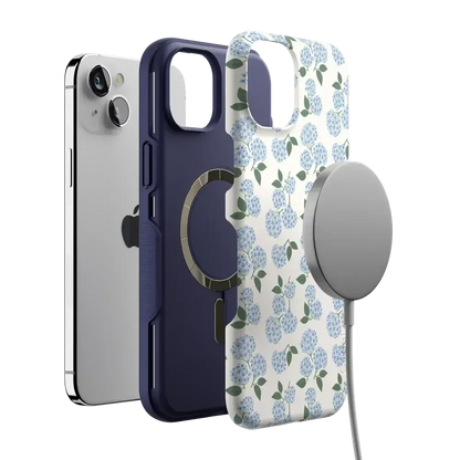Nantucket Cottage | Blue Hydrangea Case iPhone Case get.casely