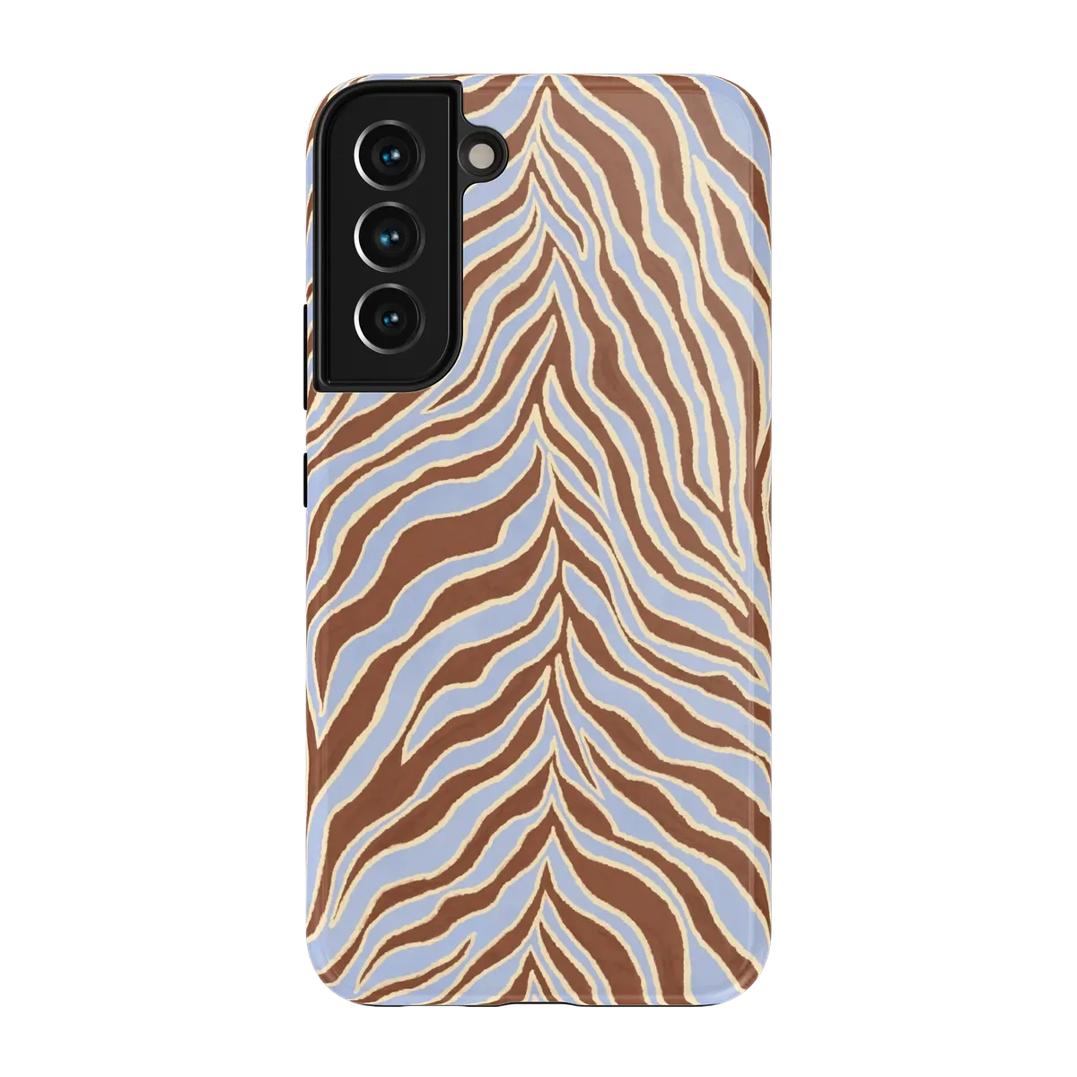 Untamed | Brown & Blue Zebra Case - Galaxy S22 Plus