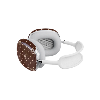 Teddy Bows | Brown Polka Dot AirPods Max Case