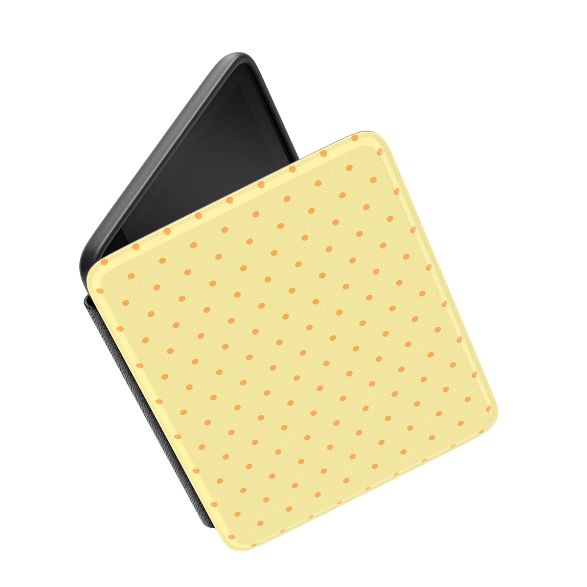 On the Dot | Yellow Polka Dot Kindle Case