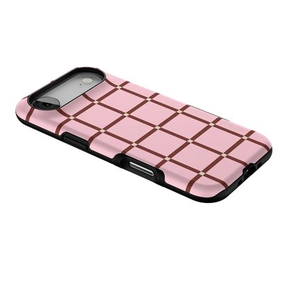 Uptown Gridlock | Pink Checkerboard Case