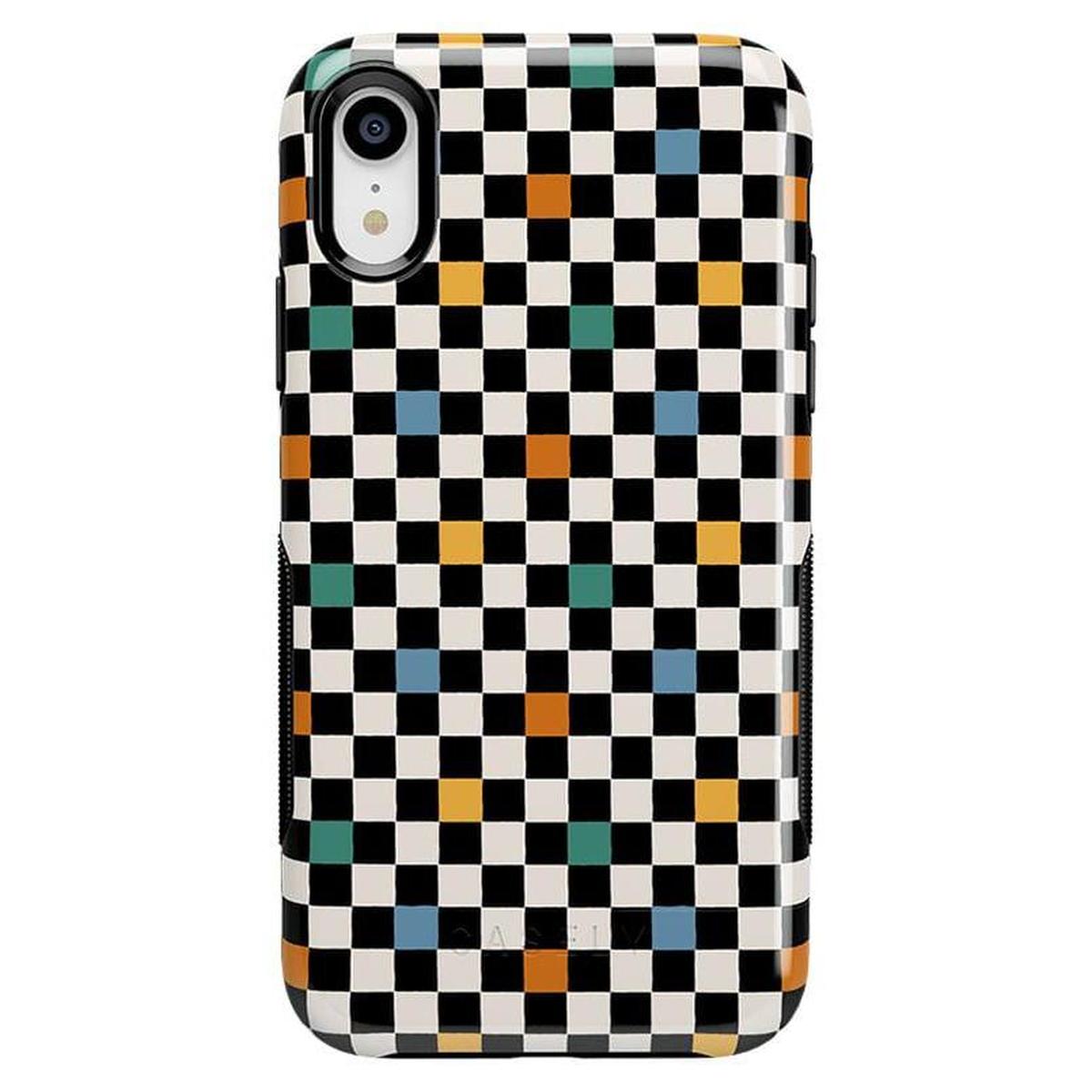 Old Skool | Retro Checkerboard Case iPhone Case get.casely Bold iPhone XR