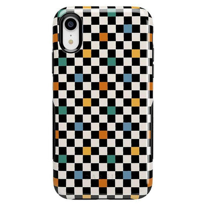 Old Skool | Retro Checkerboard Case iPhone Case get.casely Bold iPhone XR