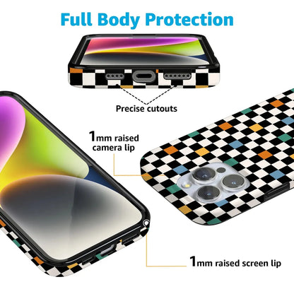 Old Skool | Retro Checkerboard Case iPhone Case get.casely