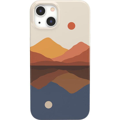 Opposites Attract | Day & Night Colorblock Mountains Case iPhone Case get.casely Classic iPhone 13 Mini
