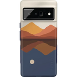 Opposites Attract | Day & Night Colorblock Mountains Google Pixel Case Google Pixel Case get.casely Bold Google Pixel 6