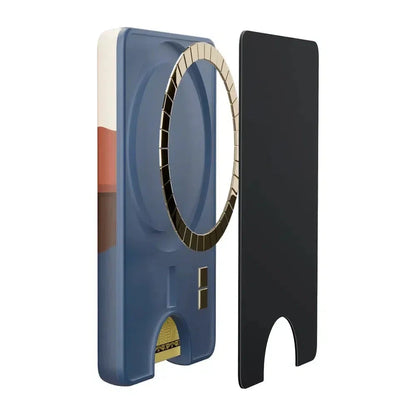 Opposites Attract | Day & Night Colorblock Mountains MagWallet MagWallet get.casely