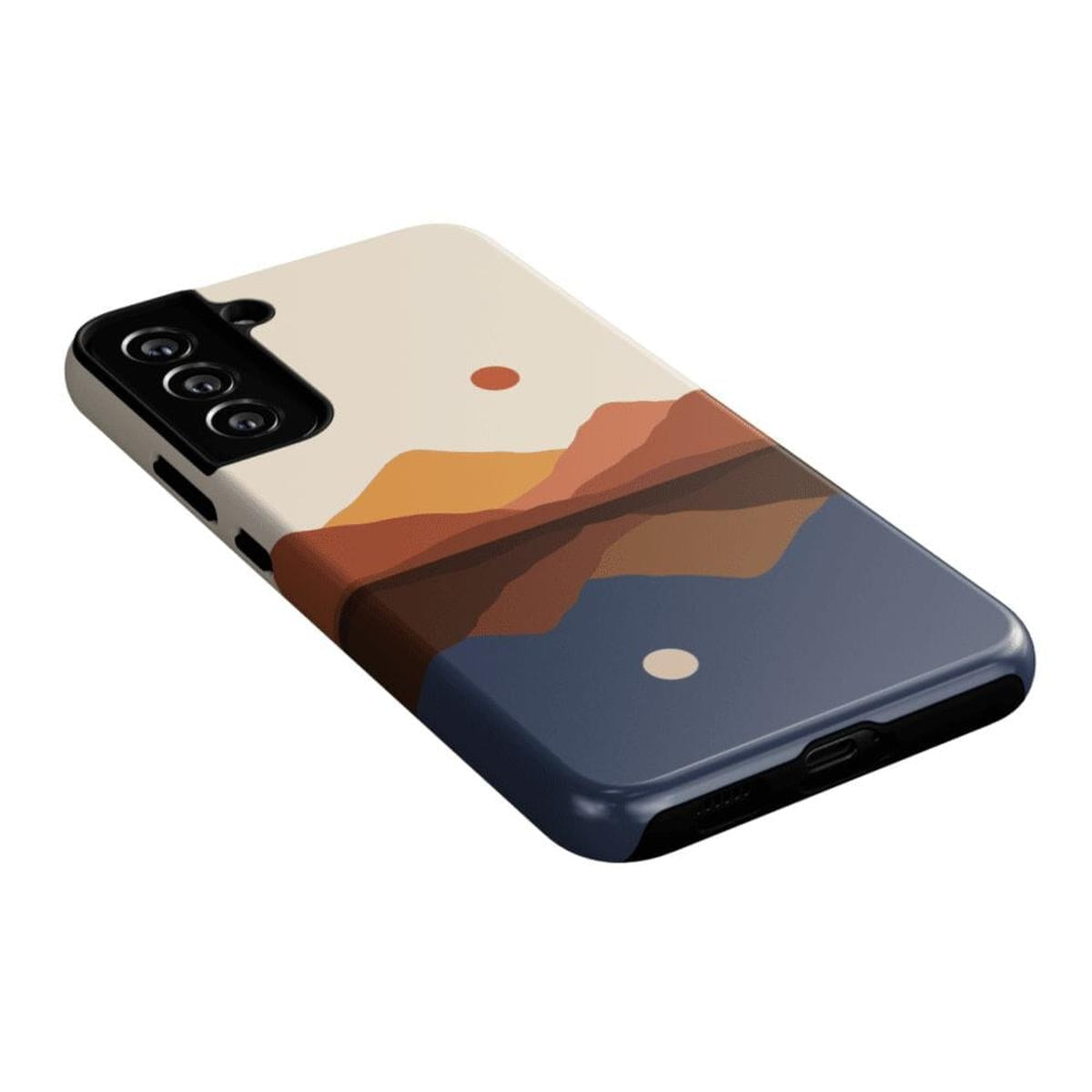 Opposites Attract | Day & Night Colorblock Mountains Samsung Case Samsung Case Casetry