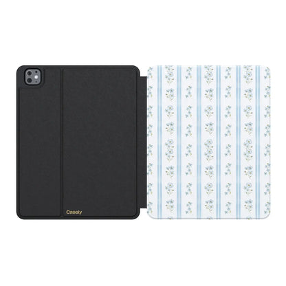 Cottage Stripe | Blue Floral iPad Case