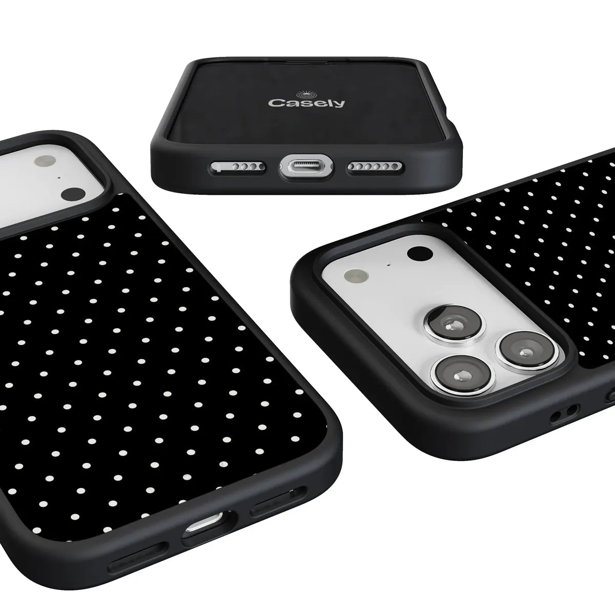 On the Dot | White Polka Dot Case