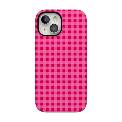Sweet Jam | Hot Pink Gingham Case - iPhone 13