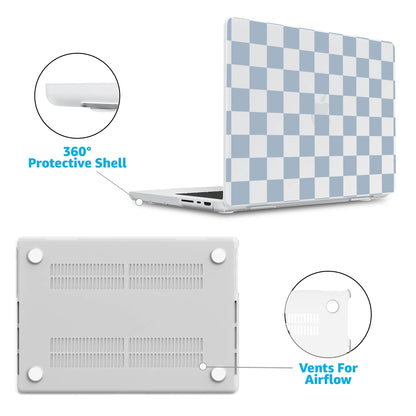 Fit Check | Light Blue Checkerboard Laptop Shell