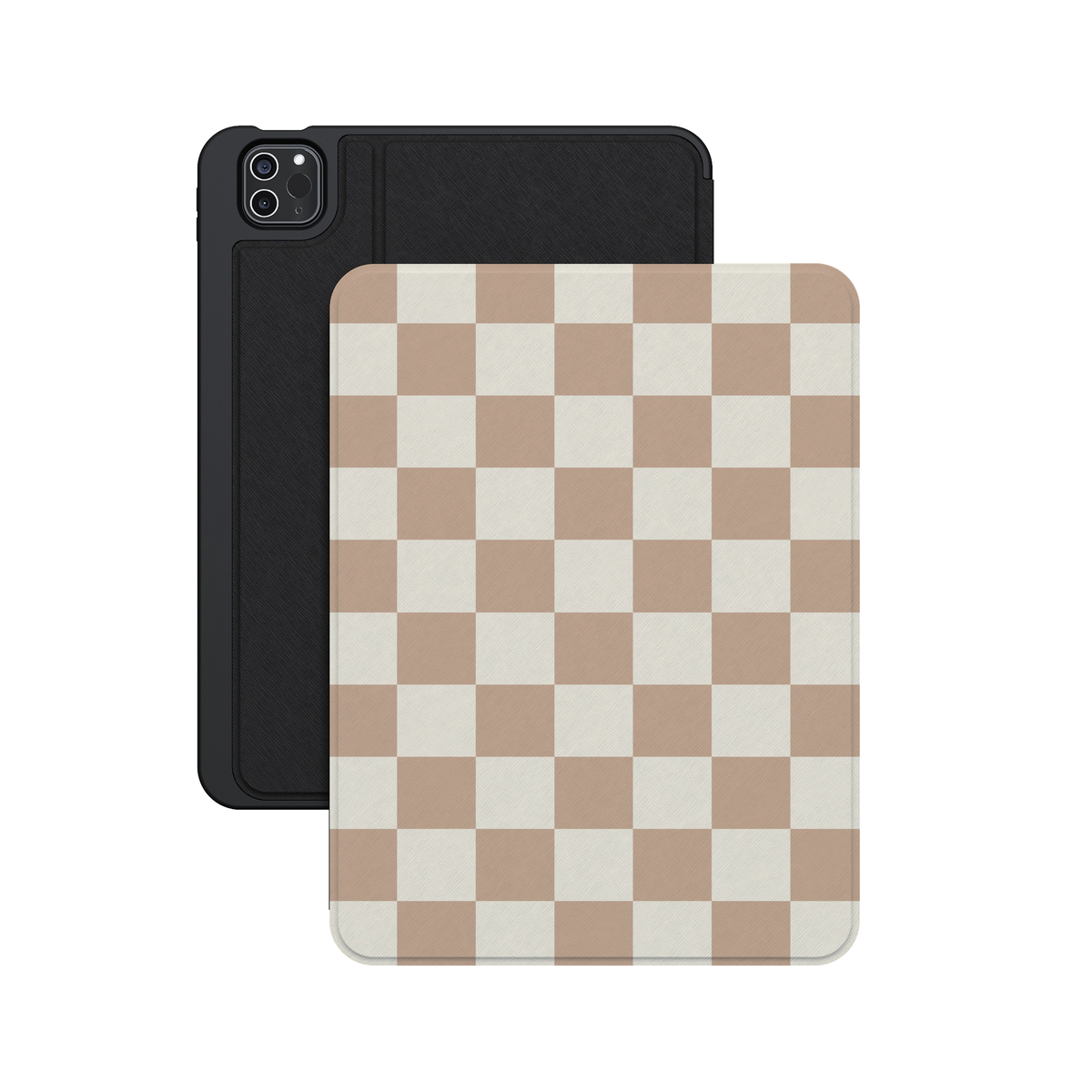 Fit Check | Neutral Checkerboard iPad Case