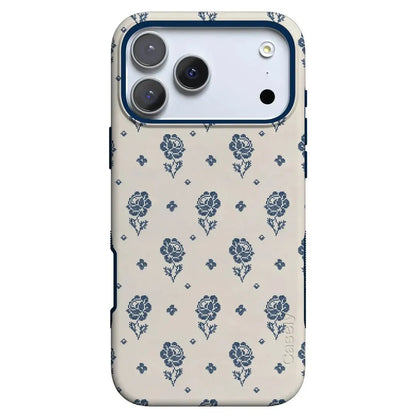 Seaside Stitch | Vintage Roses Case - iPhone 17 Pro