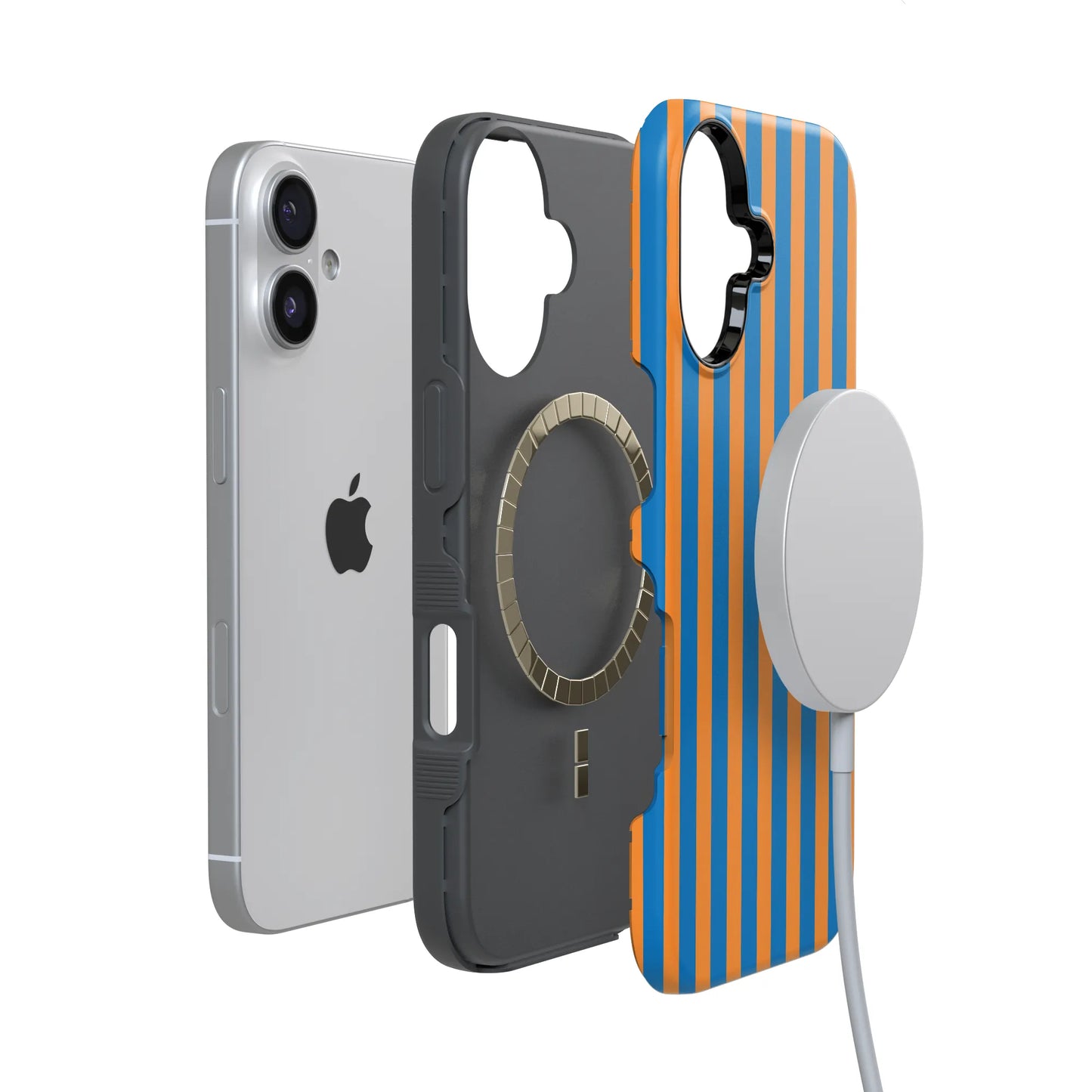 Go New York | Blue & Orange Stripes Case