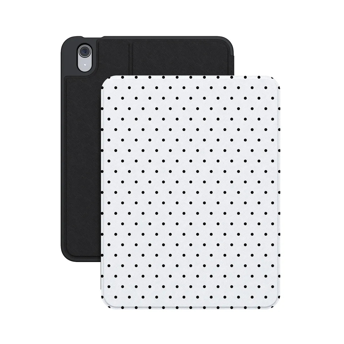 On the Dot | Black Polka Dot iPad Case