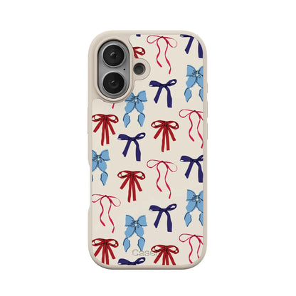 American Girlie | Red White & Blue Bows Case - iPhone 16